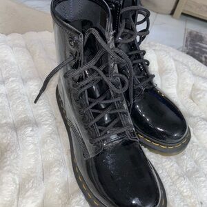 Dr. Martens Shiny Black Combat Boots